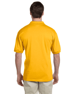 Sample of Gildan G880 - Adult 6 oz. 50/50 Jersey Polo in GOLD from side back