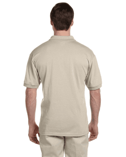 Sample of Gildan G880 - Adult 6 oz. 50/50 Jersey Polo in SAND from side back