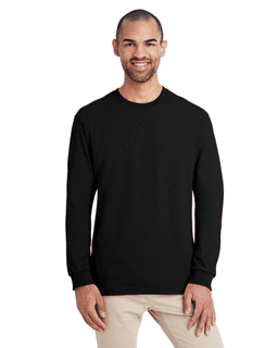 Sample of Hammer&trade; Adult Long-Sleeve T-Shirt in BLACK from side front