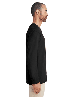 Sample of Hammer&trade; Adult Long-Sleeve T-Shirt in BLACK from side sleeveleft