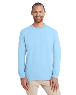 Sample of Hammer&trade; Adult Long-Sleeve T-Shirt in CHAMBRAY from side front