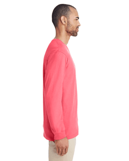 Sample of Hammer&trade; Adult Long-Sleeve T-Shirt in CORAL SILK from side sleeveleft