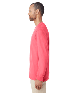 Sample of Hammer&trade; Adult Long-Sleeve T-Shirt in CORAL SILK from side sleeveright