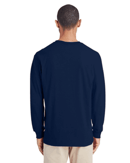 Sample of Hammer&trade; Adult Long-Sleeve T-Shirt in SPORT DARK NAVY from side back