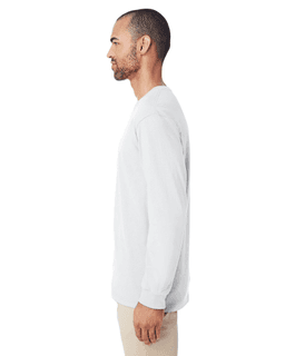 Sample of Hammer&trade; Adult Long-Sleeve T-Shirt in WHITE from side sleeveright