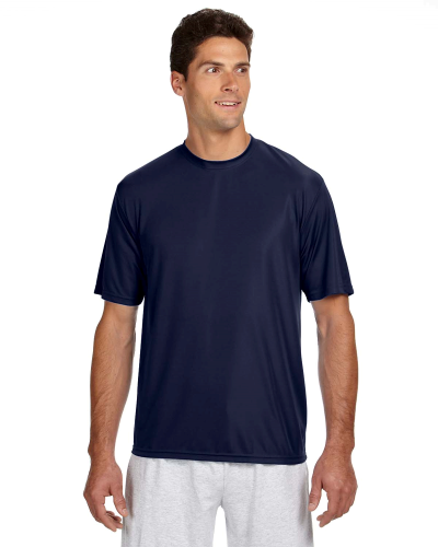 Sample of A4 N3142 - Men's Short-Sleeve Cooling 100% Polyester Performance Crew in NAVY style