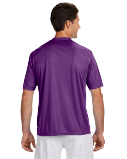 Sample of A4 N3142 - Men's Short-Sleeve Cooling 100% Polyester Performance Crew in PURPLE from side back