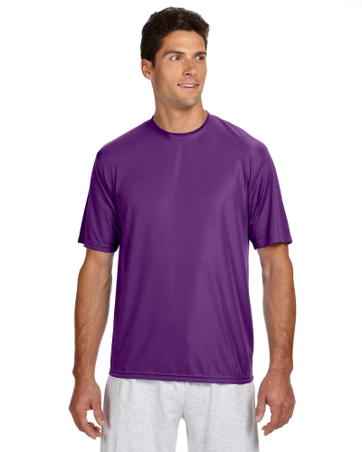 Sample of A4 N3142 - Men's Short-Sleeve Cooling 100% Polyester Performance Crew in PURPLE style