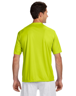 Sample of A4 N3142 - Men's Short-Sleeve Cooling 100% Polyester Performance Crew in SAFETY YELLOW from side back