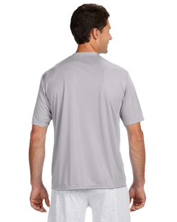 Sample of A4 N3142 - Men's Short-Sleeve Cooling 100% Polyester Performance Crew in SILVER from side back