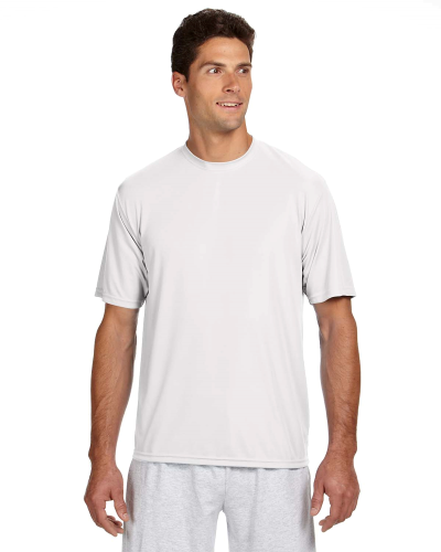 Sample of A4 N3142 - Men's Short-Sleeve Cooling 100% Polyester Performance Crew in WHITE style