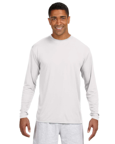 Sample of A4 N3165 - Men's Long-Sleeve Cooling Performance Crew in WHITE style