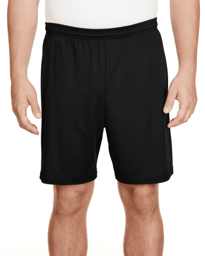 Sample of A4 N5244 Adult 7"" Inseam Cooling Performance Shorts in BLACK style