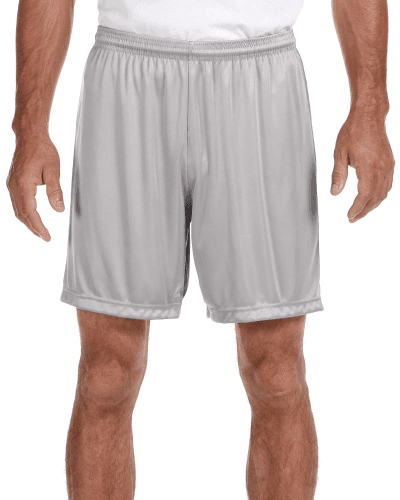 Sample of A4 N5244 Adult 7"" Inseam Cooling Performance Shorts in SILVER style