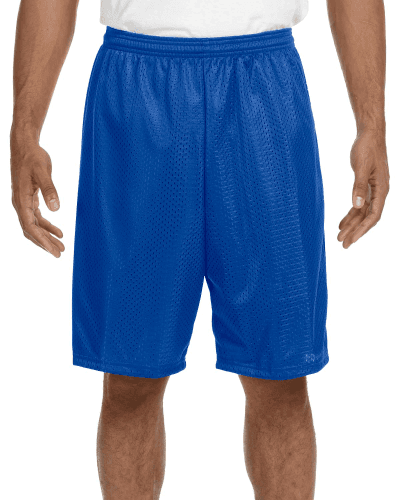 Sample of A4 N5296 Adult Nine Inch Inseam Mesh Short in ROYAL style
