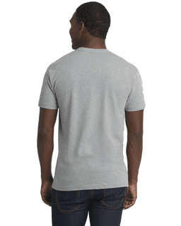 Sample of Next Level N6210 - Men's CVC Crew in DARK HTHR GRAY from side back