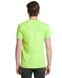 Sample of Next Level N6210 - Men's CVC Crew in NEON HTHR GREEN from side back