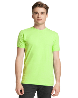 Sample of Next Level N6210 - Men's CVC Crew in NEON HTHR GREEN from side front