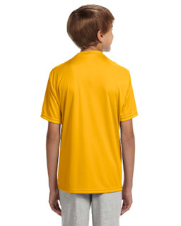 Sample of A4 NB3142 Youth Short-Sleeve Cooling Performance Crew in GOLD from side back