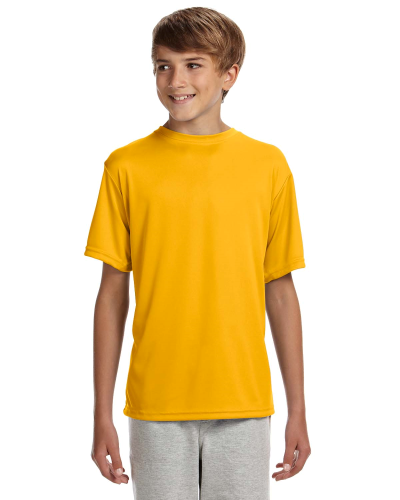 Sample of A4 NB3142 Youth Short-Sleeve Cooling Performance Crew in GOLD style