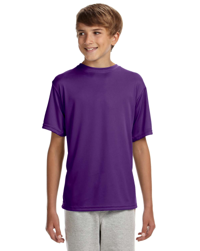 Sample of A4 NB3142 Youth Short-Sleeve Cooling Performance Crew in PURPLE style
