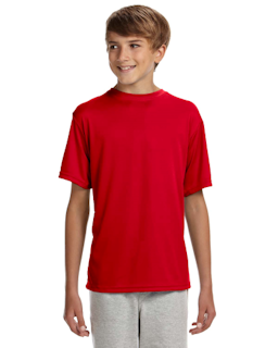 Sample of A4 NB3142 Youth Short-Sleeve Cooling Performance Crew in SCARLET from side front
