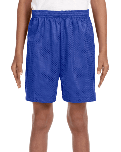 Sample of A4 NB5301 Youth Six Inch Inseam Mesh Short in ROYAL style