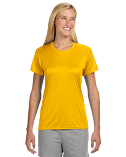Sample of A4 NW3201 Ladies' Short-Sleeve Cooling Performance Crew in GOLD from side front