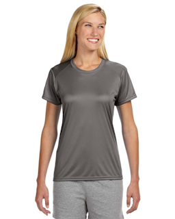 Sample of A4 NW3201 Ladies' Short-Sleeve Cooling Performance Crew in GRAPHITE from side front