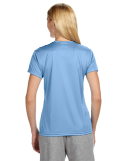 Sample of A4 NW3201 Ladies' Short-Sleeve Cooling Performance Crew in LIGHT BLUE from side back