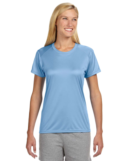 Sample of A4 NW3201 Ladies' Short-Sleeve Cooling Performance Crew in LIGHT BLUE from side front