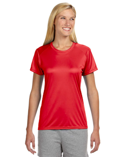 Sample of A4 NW3201 Ladies' Short-Sleeve Cooling Performance Crew in SCARLET from side front