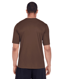 Sample of Team 365 TT11 - Men's Zone Performance T-Shirt in SPORT DARK BROWN from side back