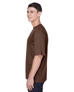 Sample of Team 365 TT11 - Men's Zone Performance T-Shirt in SPORT DARK BROWN from side sleeveright