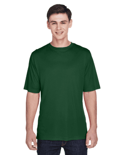 Sample of Team 365 TT11 - Men's Zone Performance T-Shirt in SPORT DARK GREEN from side front