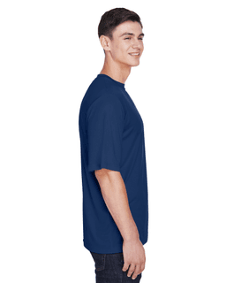 Sample of Team 365 TT11 - Men's Zone Performance T-Shirt in SPORT DARK NAVY from side sleeveleft