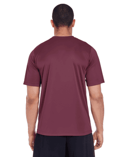 Sample of Team 365 TT11 - Men's Zone Performance T-Shirt in SPORT DRK MAROON from side back