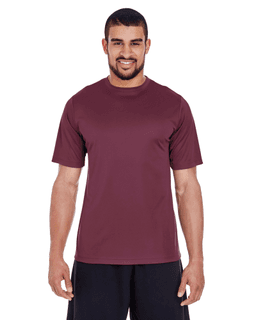 Sample of Team 365 TT11 - Men's Zone Performance T-Shirt in SPORT DRK MAROON from side front