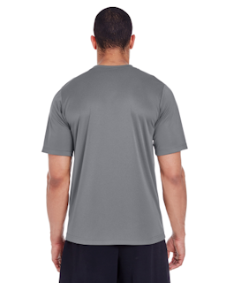 Sample of Team 365 TT11 - Men's Zone Performance T-Shirt in SPORT GRAPHITE from side back