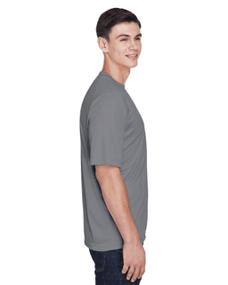 Sample of Team 365 TT11 - Men's Zone Performance T-Shirt in SPORT GRAPHITE from side sleeveleft