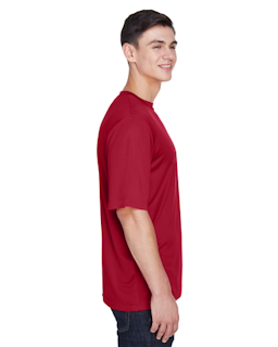 Sample of Team 365 TT11 - Men's Zone Performance T-Shirt in SPORT SCRLET RED from side sleeveleft