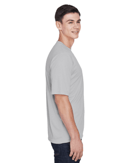 Sample of Team 365 TT11 - Men's Zone Performance T-Shirt in SPORT SILVER from side sleeveleft