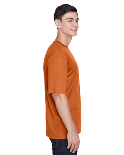 Sample of Team 365 TT11 - Men's Zone Performance T-Shirt in SPRT BRNT ORANGE from side sleeveleft