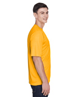 Sample of Team 365 TT11 - Men's Zone Performance T-Shirt in SP ATHLETIC GOLD from side sleeveleft