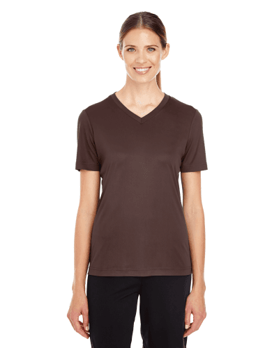 Sample of Team 365 TT11W - Ladies' Zone Performance T-Shirt in SPORT DARK BROWN style