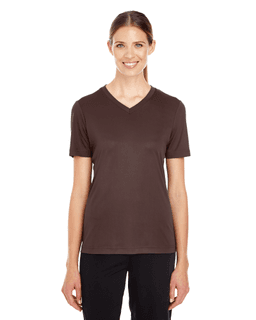 Sample of Team 365 TT11W - Ladies' Zone Performance T-Shirt in SPORT DARK BROWN from side front