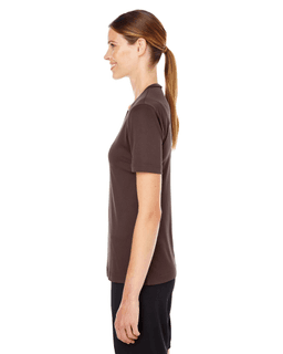 Sample of Team 365 TT11W - Ladies' Zone Performance T-Shirt in SPORT DARK BROWN from side sleeveright