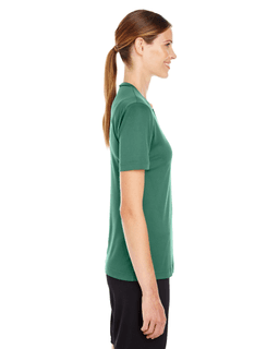 Sample of Team 365 TT11W - Ladies' Zone Performance T-Shirt in SPORT DARK GREEN from side sleeveleft