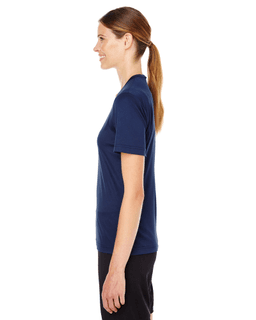 Sample of Team 365 TT11W - Ladies' Zone Performance T-Shirt in SPORT DARK NAVY from side sleeveright