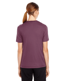 Sample of Team 365 TT11W - Ladies' Zone Performance T-Shirt in SPORT DRK MAROON from side back